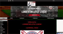 Desktop Screenshot of lumbertonlittleleague.com